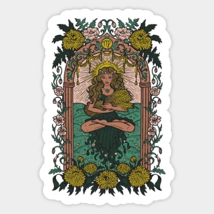 Virgo Zodiac Sign - Virgo Tarot Card Sticker